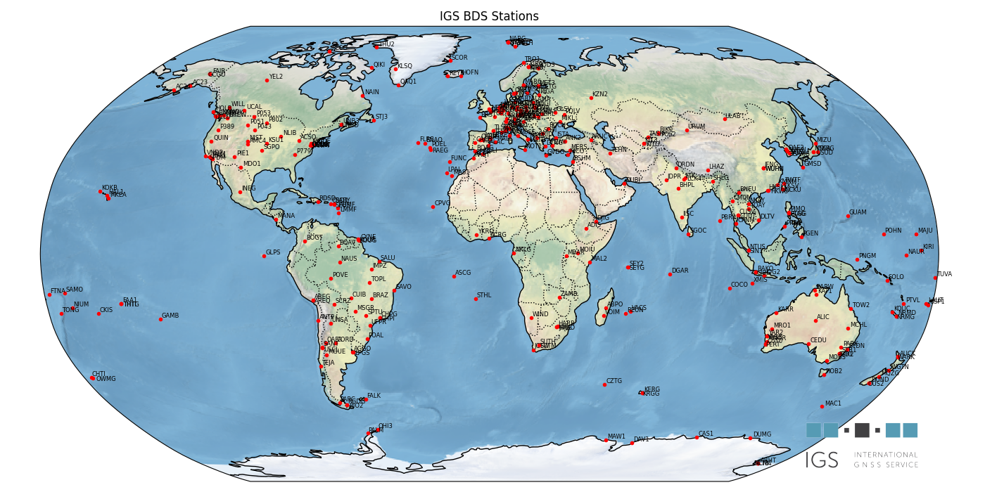 BeiDou Satellite Constellation Map